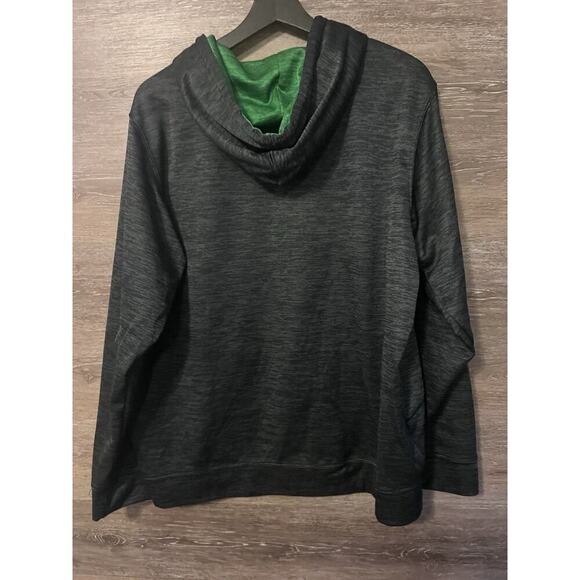 University of North Texas Mean Green Black Hoodie Size Large Colosseum Pockets - Picture 6 of 8